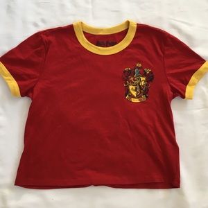 Harry potter ribbed crop top